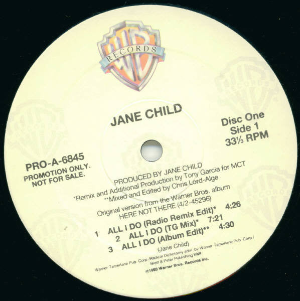 Jane Child : All I Do (2x12", Promo, Log)