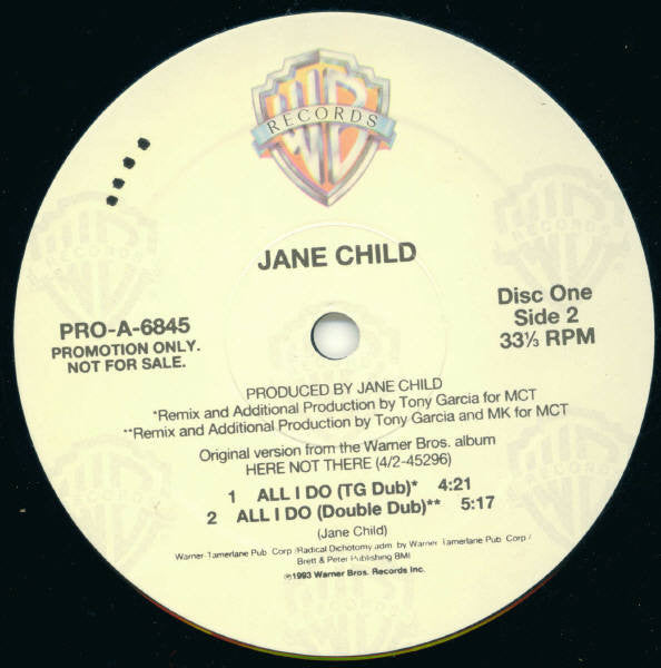 Jane Child : All I Do (2x12", Promo, Log)