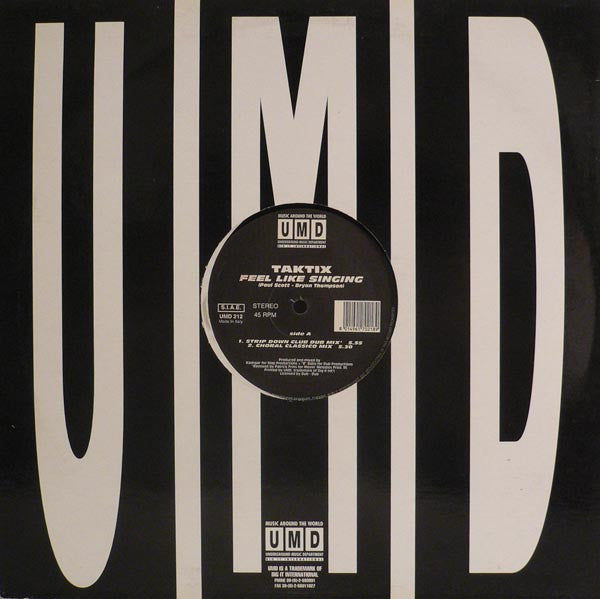 Tak Tix : Feel Like Singing (12")