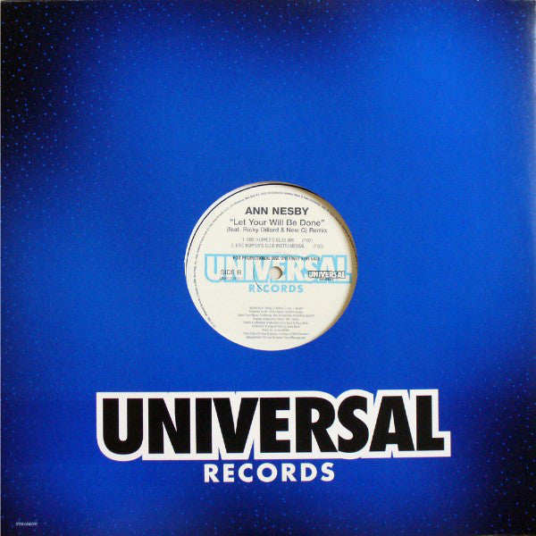 Ann Nesby Feat. Ricky Dillard & Ricky Dillard's New Generation Chorale : Let Your Will Be Done (Remix) (12", Promo)