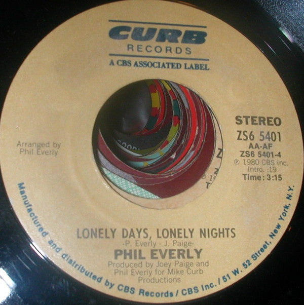 Phil Everly : Dare To Dream Again (7")