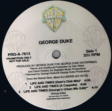 George Duke : Life And Times (12", Promo)