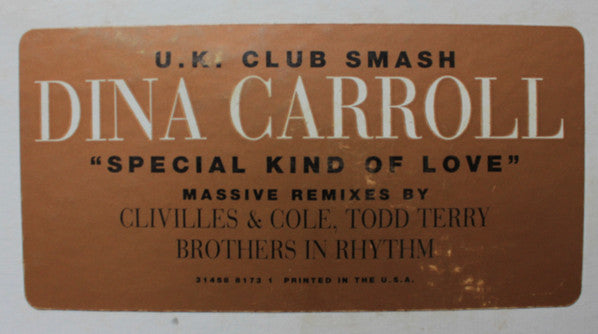 Dina Carroll : Special Kind Of Love (2x12", Promo)