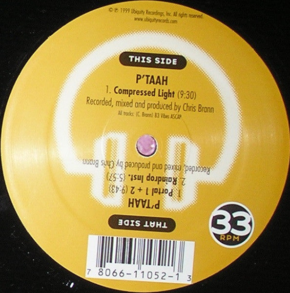P'Taah : Compressed Light (12", Ltd)