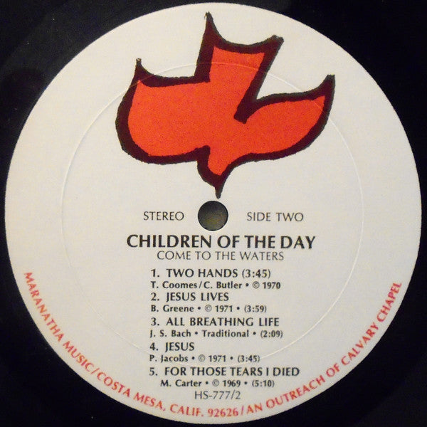 Children Of The Day : Come To The Waters (LP, Album)