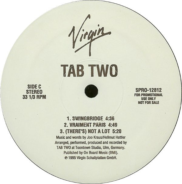 Tab Two : No Flagman Ahead (2x12", Promo)