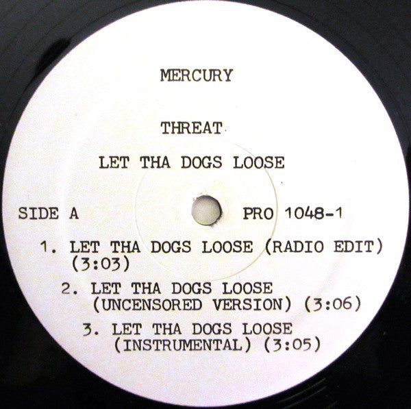 Threat : Let The Dogs Loose (12", Promo)