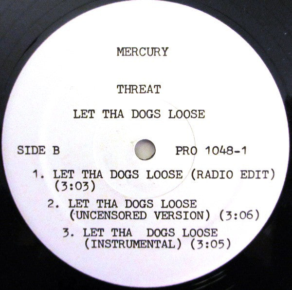Threat : Let The Dogs Loose (12", Promo)
