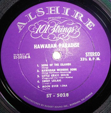 101 Strings : In A Hawaiian Paradise (LP, Album)