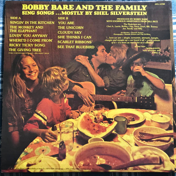 Bobby Bare And The Family : Singin' In The Kitchen (LP, Album)