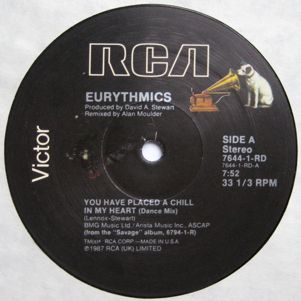 Eurythmics : You Have Placed A Chill In My Heart (12")
