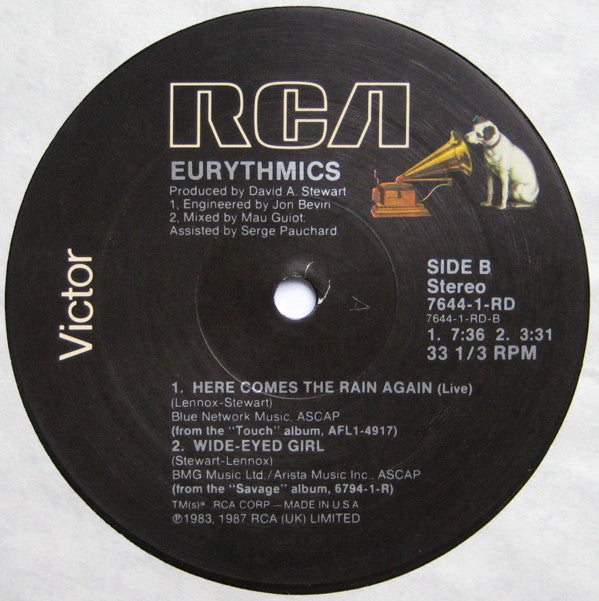 Eurythmics : You Have Placed A Chill In My Heart (12")