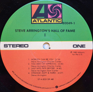 Steve Arrington's Hall Of Fame : I (LP, Album, AR)