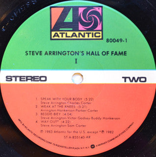 Steve Arrington's Hall Of Fame : I (LP, Album, AR)