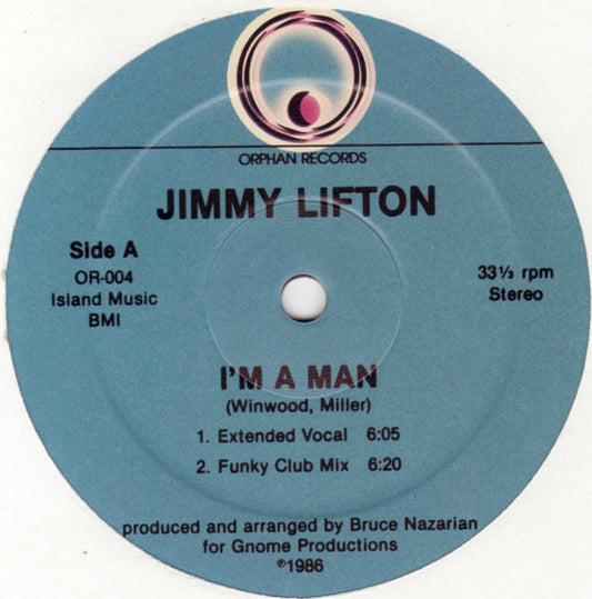 Jimmy Lifton : I'm A Man (12")