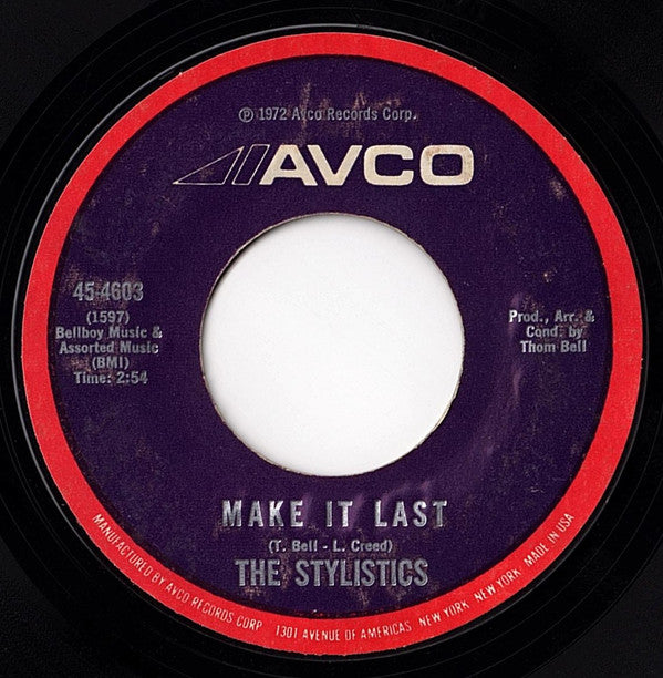 The Stylistics : I'm Stone In Love With You (7", Single, Styrene, Mon)