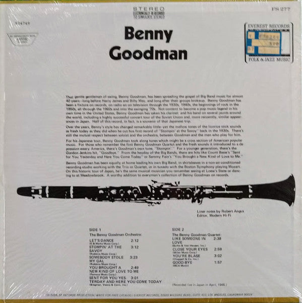Benny Goodman : Benny Goodman (LP, Comp)