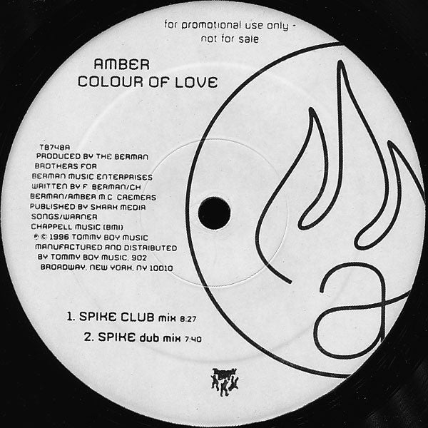Amber : Colour Of Love (12", Promo)