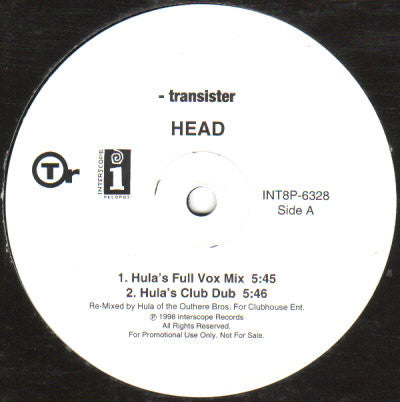 Transister : Head (12", Promo)
