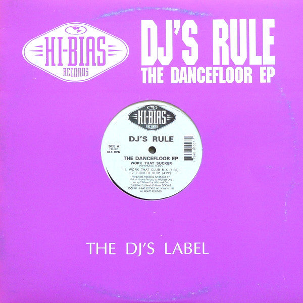 DJ's Rule : The Dancefloor EP (12", EP)