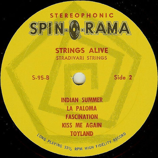 David Rose Also Stradivari Strings : Strings Alive (LP, Comp)