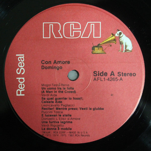 Placido Domingo : Domingo:  Con Amore (LP, Comp)