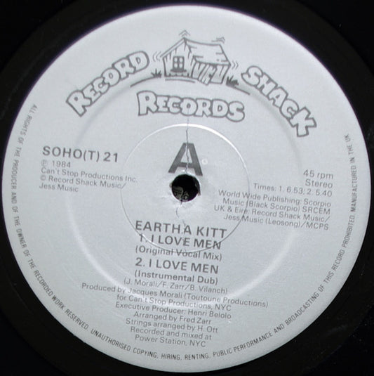 Eartha Kitt : I Love Men (12")