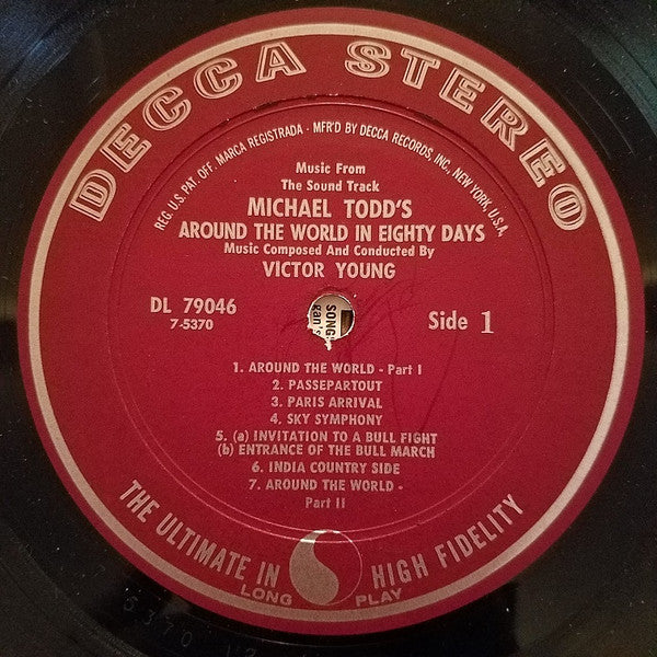 Victor Young : Michael Todd's Around The World In 80 Days (Music From The Sound Track) (LP, Album, Pin)