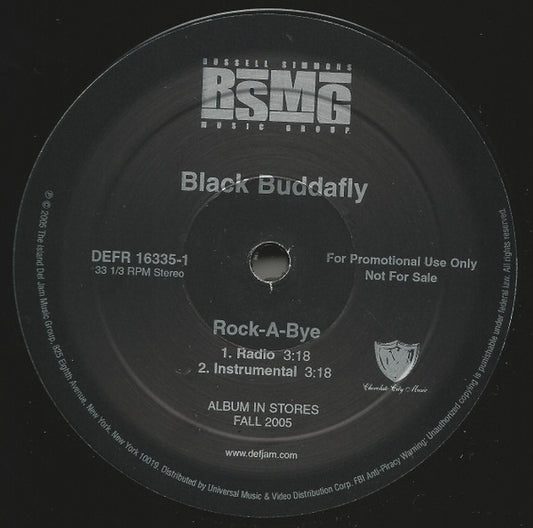 Black Buddafly : Rock-A-Bye (12", Promo)
