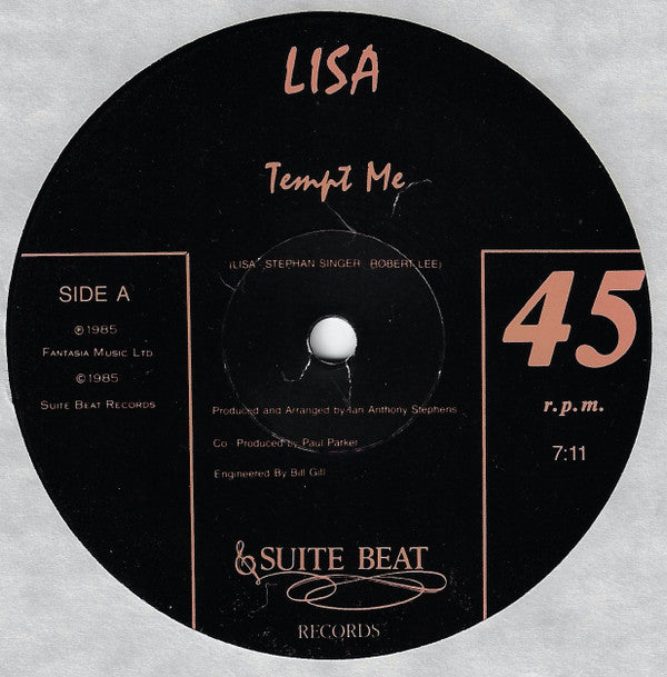 Lisa (2) : Tempt Me (12")
