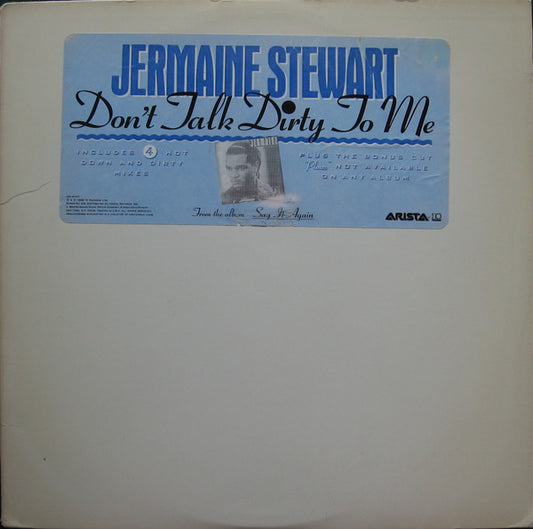 Jermaine Stewart : Don't Talk Dirty To Me (12")