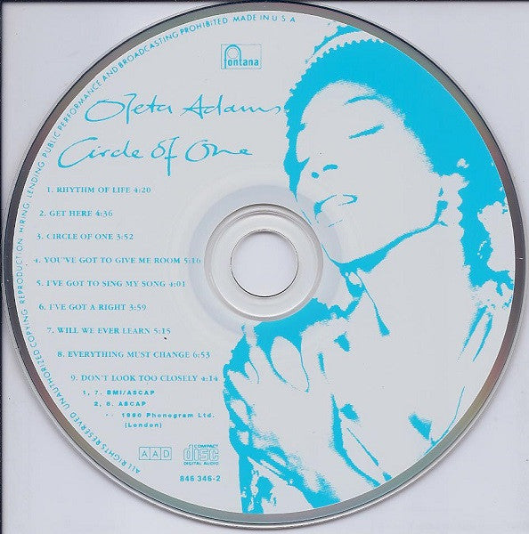 Oleta Adams : Circle Of One (CD, Album)