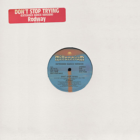 Steve Rodway : Don't Stop Trying (12", Promo)