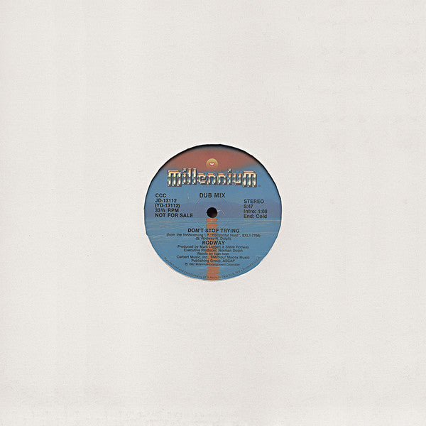 Steve Rodway : Don't Stop Trying (12", Promo)