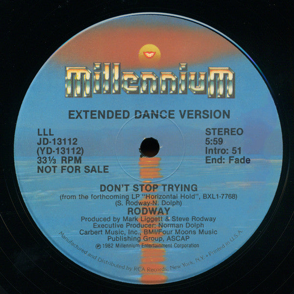 Steve Rodway : Don't Stop Trying (12", Promo)