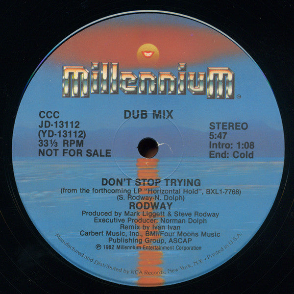 Steve Rodway : Don't Stop Trying (12", Promo)