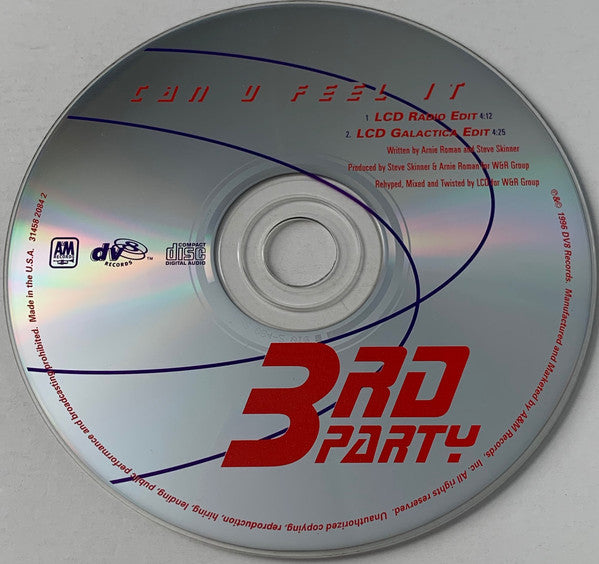 3rd Party : Can U Feel It (CD, Single)