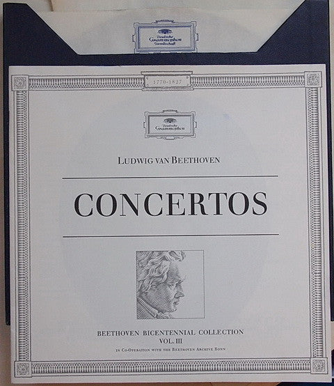 Ludwig van Beethoven - Ferdinand Leitner, Herbert Von Karajan, Berliner Philharmoniker, Wilhelm Kempff, Christian Ferras : Concertos (5xLP, RP, Aut + Box, Comp)