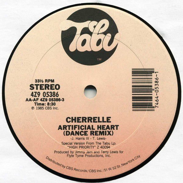 Cherrelle : Artificial Heart / Oh No It's U Again (12", Single)