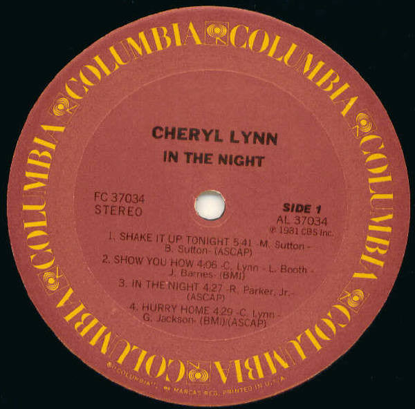 Cheryl Lynn : In The Night (LP, Album)