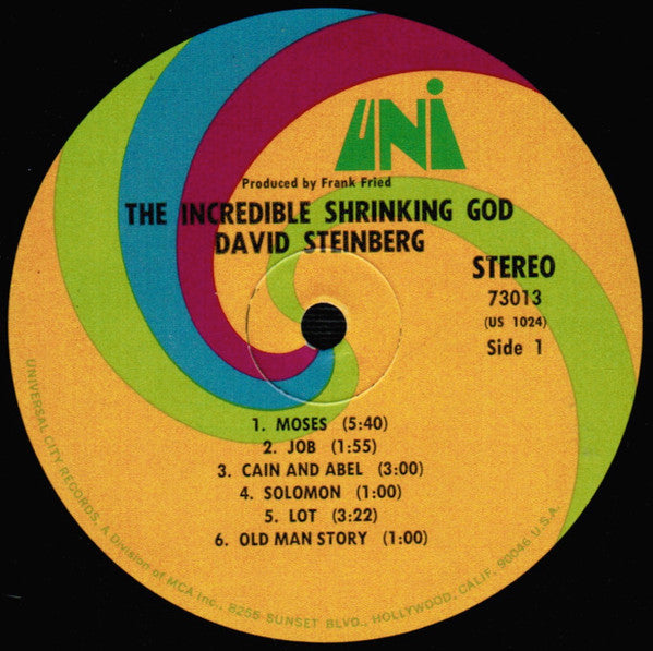 David Steinberg : The Incredible Shrinking God  (LP, Album)
