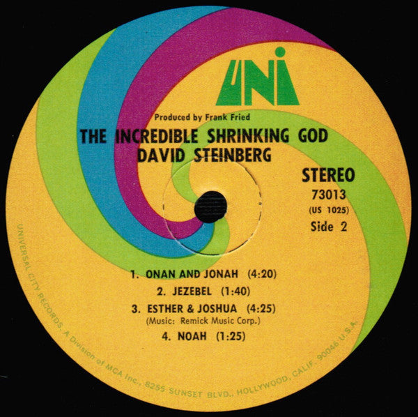 David Steinberg : The Incredible Shrinking God  (LP, Album)
