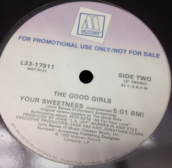 The Good Girls : Your Sweetness (12", Single, Promo)