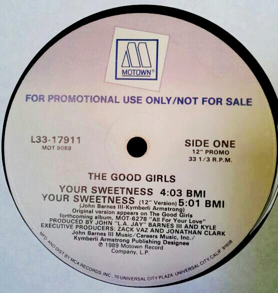 The Good Girls : Your Sweetness (12", Single, Promo)