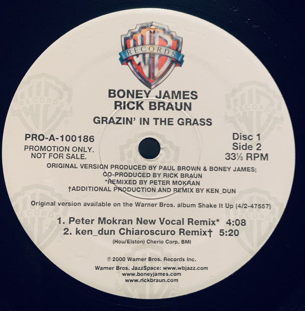 Boney James & Rick Braun : Grazin' In The Grass (2x12", Promo)