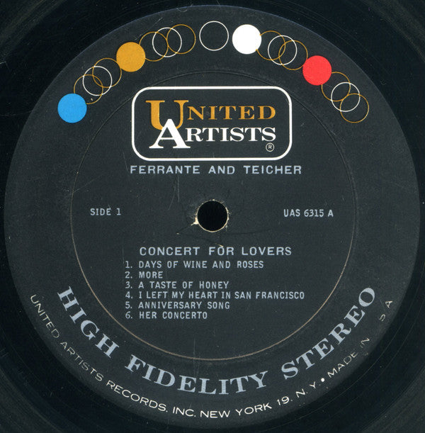 Ferrante & Teicher : Concert For Lovers (LP, Album)