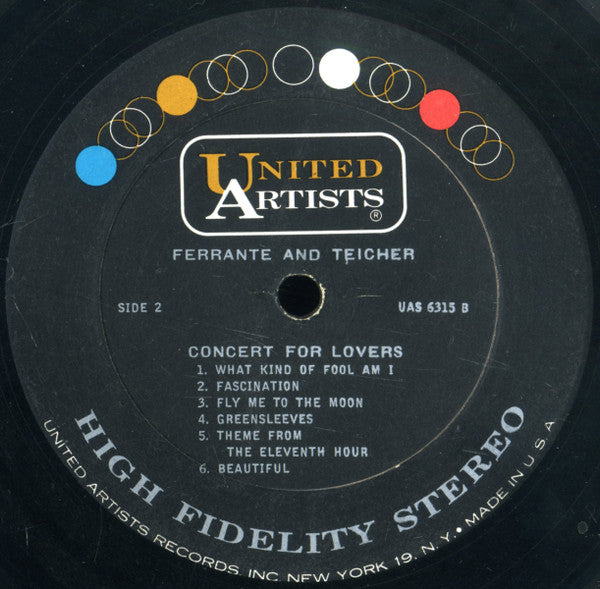 Ferrante & Teicher : Concert For Lovers (LP, Album)