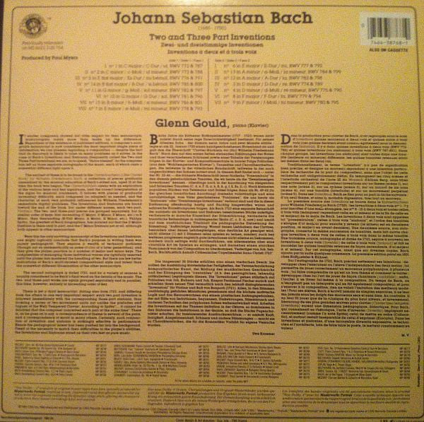 Johann Sebastian Bach, Glenn Gould : Two And Three Part Inventions  (LP, Album, RE)