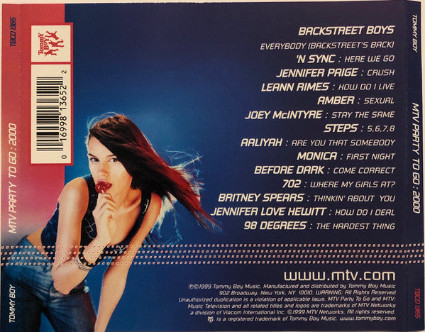 Various : MTV Party To Go 2000 (CD, Mixed)
