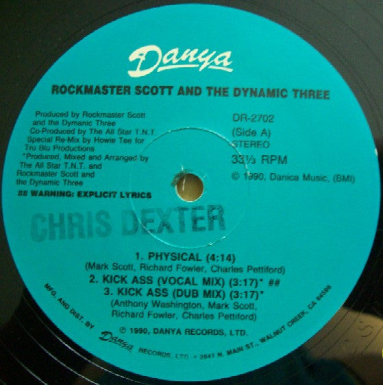 Rock Master Scott And The Dynamic Three : Physical (12")
